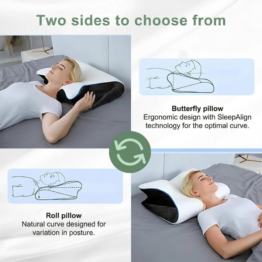 Ergonomic Orthopedic Pillow for Pain-Free Sleep