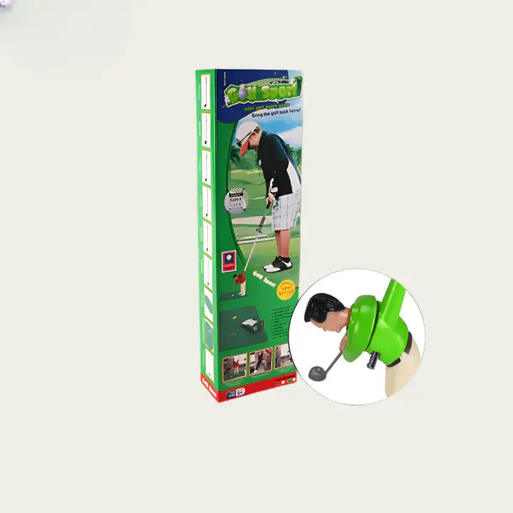 Indoor Mini Golf Set with 6 Clubs and Adjustable Course Layout