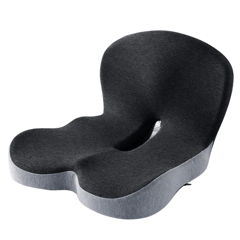 Memory Foam Seat Cushion with Non-Slip Base and Washable Cover
