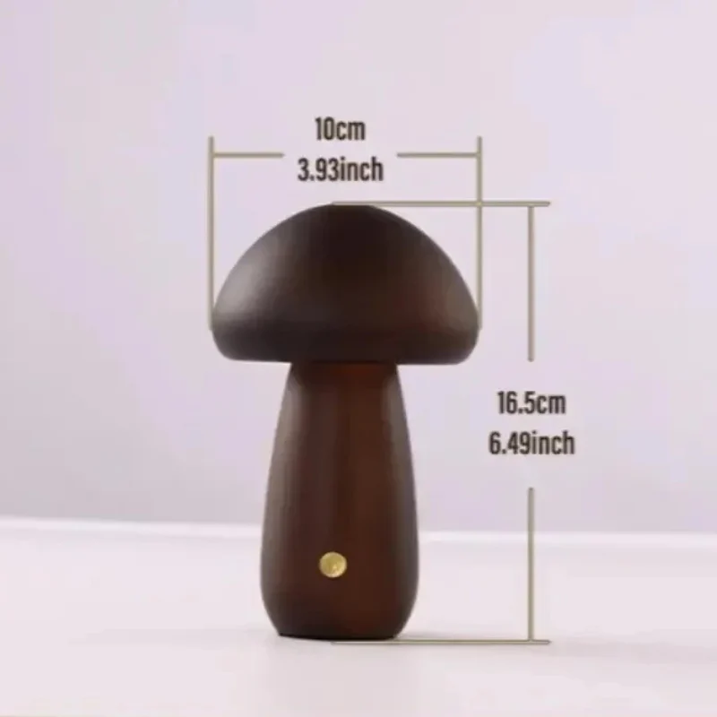 Mushroom Night Light with Touch Control and Adjustable Brightness