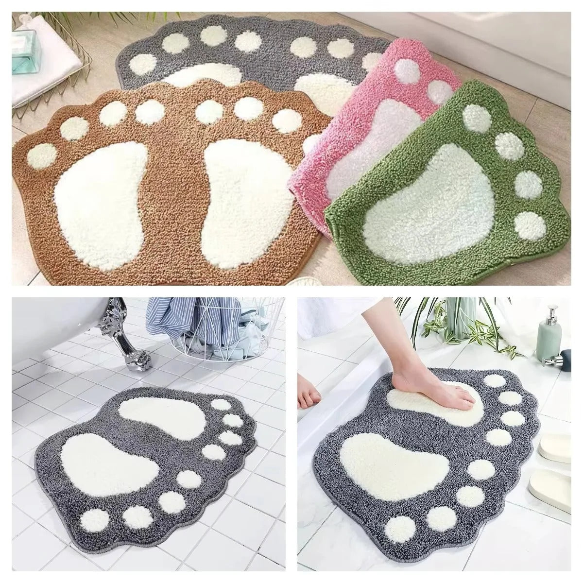 Super Absorbent Anti Slip Bath Mat, Ultrafine Fiber
