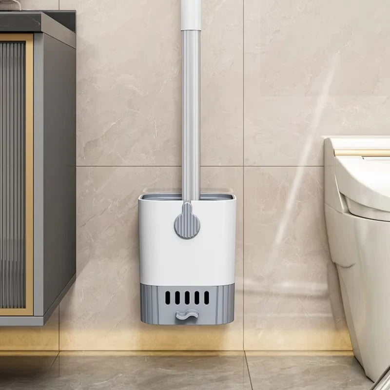 Wall Mounted Flexi Handle Toilet Brush with Modern Holder