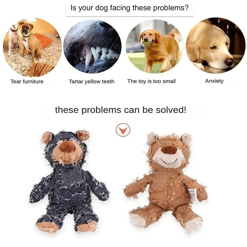 Unbreakable Dog Teddy Bear Chew Holder