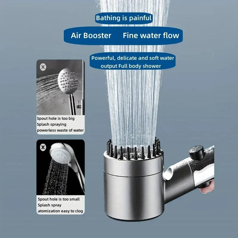 Filtered Shower Head with High Pressure Spray for Clean Water