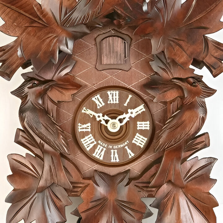Traditional Cuckoo Wall Clock with Retro Wooden Style