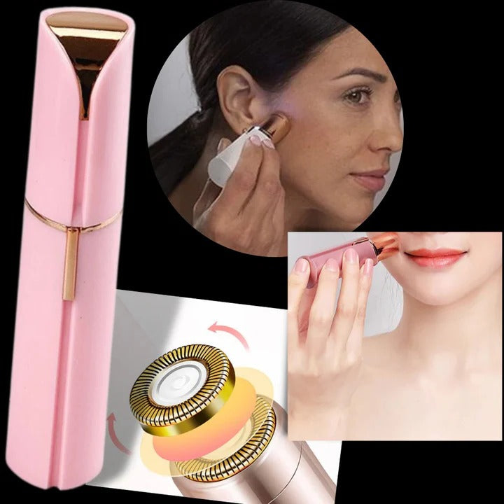 Women’s Facial Hair Trimmer with LED Light and Detachable Head Design