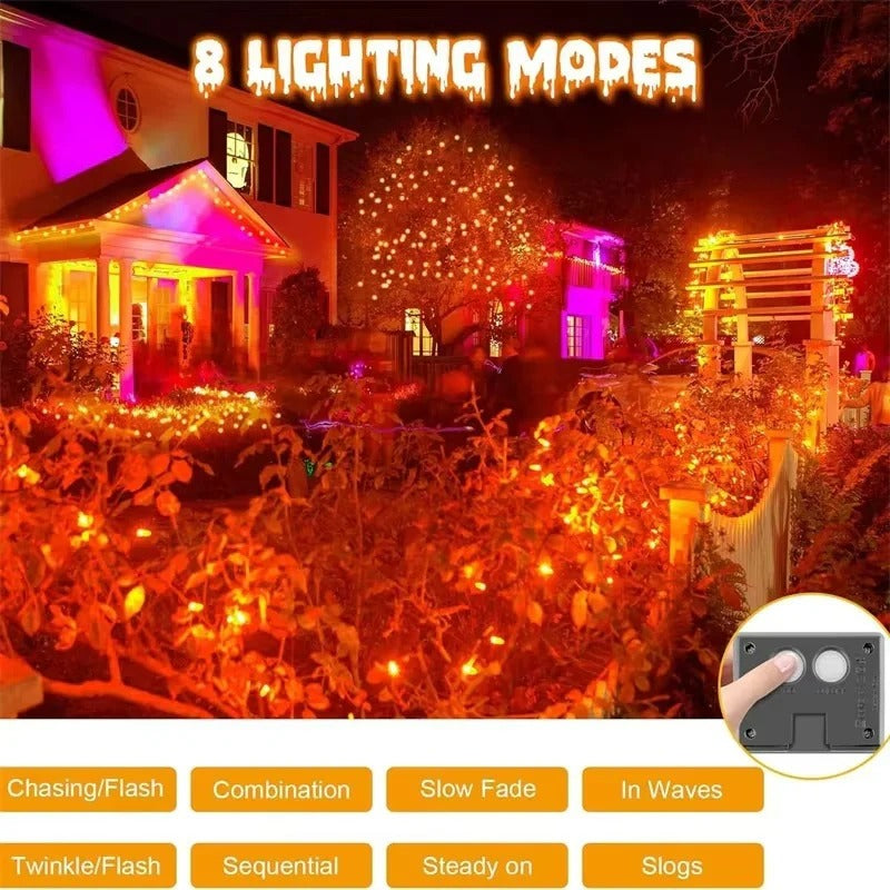 Solar LED Garden Lights with Copper Wire Fairy String Design