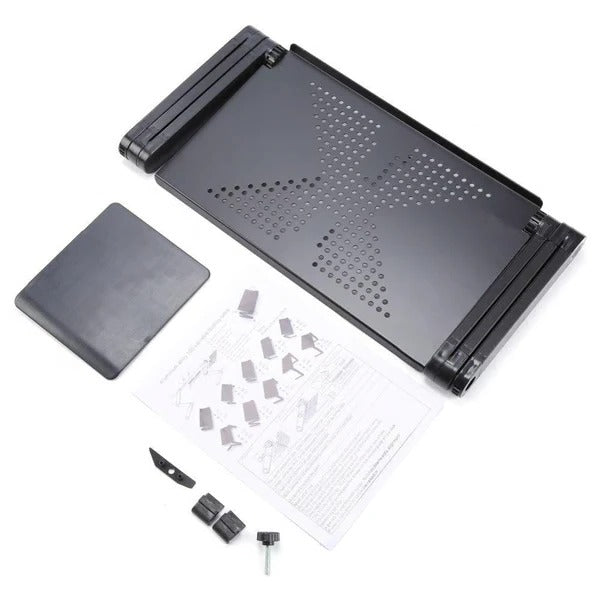 Adjustable Height and Angle Laptop Stand Ventilated Aluminum