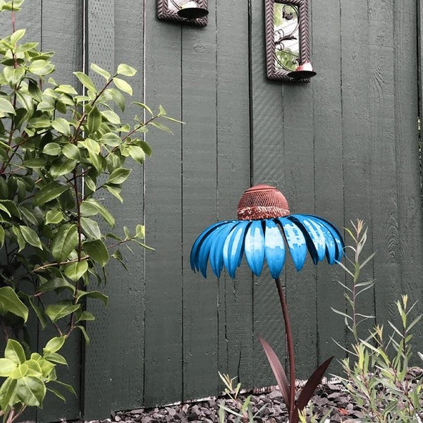Coneflower Metal Bird Feeder Design
