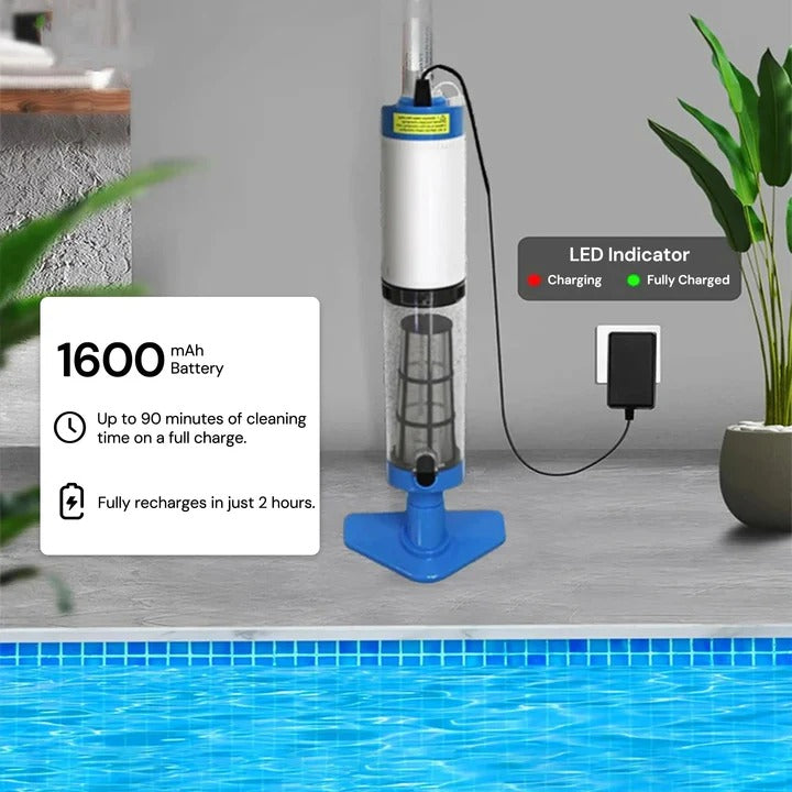 Pool Vacuum, Cordless and Submersible Cleaning Unit