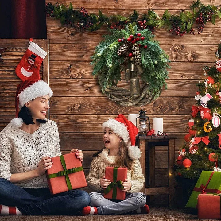 Decorative Christmas Wreath, Bohemian Inspired Door Hanger