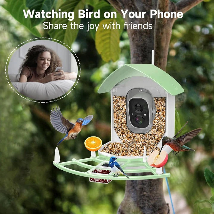 WiFi Connected Bird Feeder with Built-in Camera