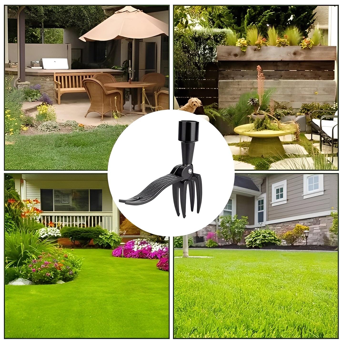 Stand Up Weed Puller Tool with Foot Lever Design