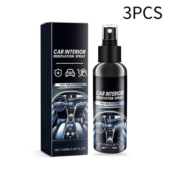 Car Interior Surface Cleaner Spray, Set of 3