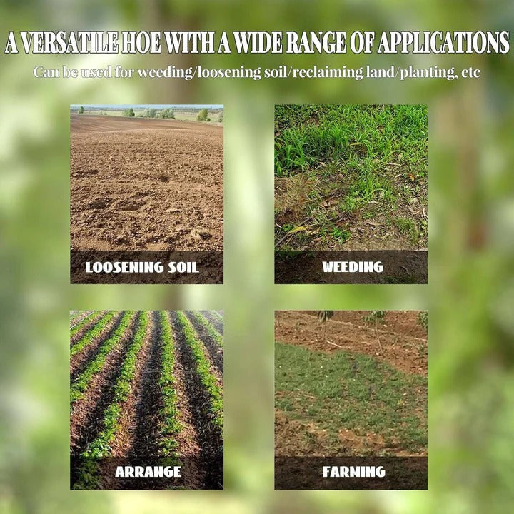 Hand Weeding Tool Remover with Four Steel Teeth for Lawn Care