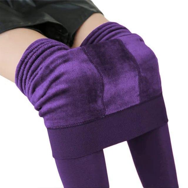 Women’s Fleece Lined Thermal Leggings with High Waist Support