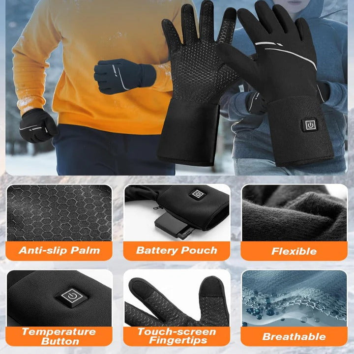 Heated Glove Liners with Battery Powered Warmth
