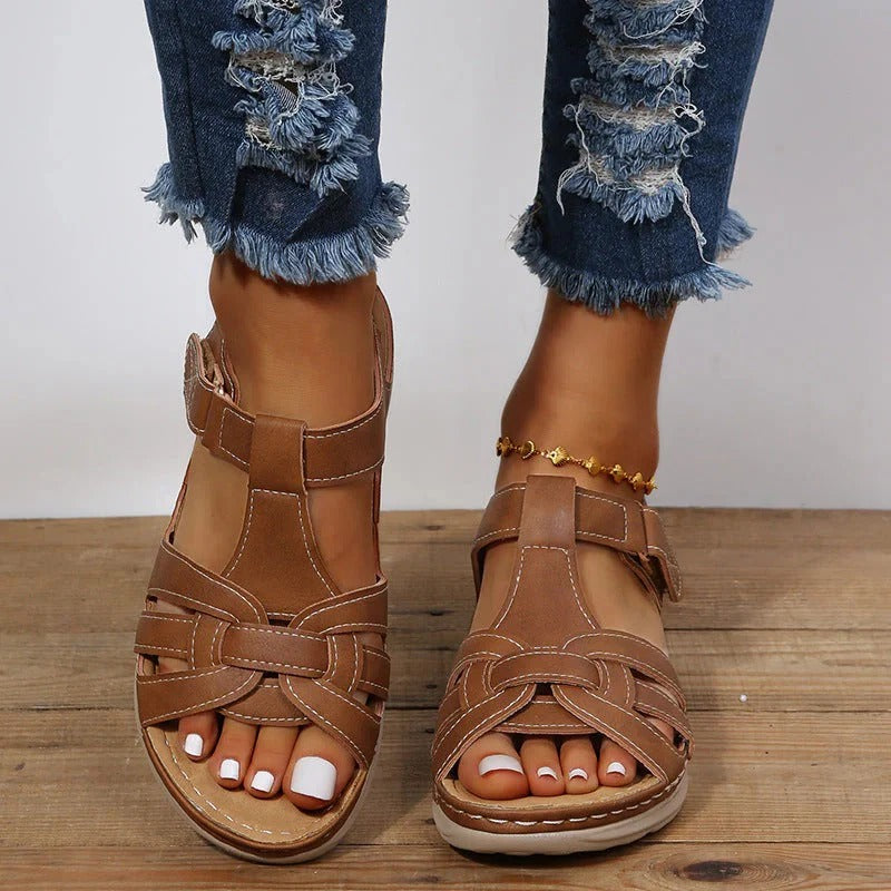 Women's Velcro Strap Orthopedic Sandals with Adjustable Fit