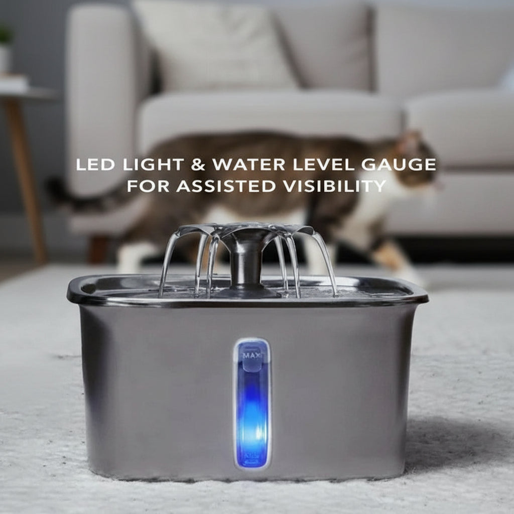 Stainless Steel Ca Drinking Fountain with Low Noise Pump