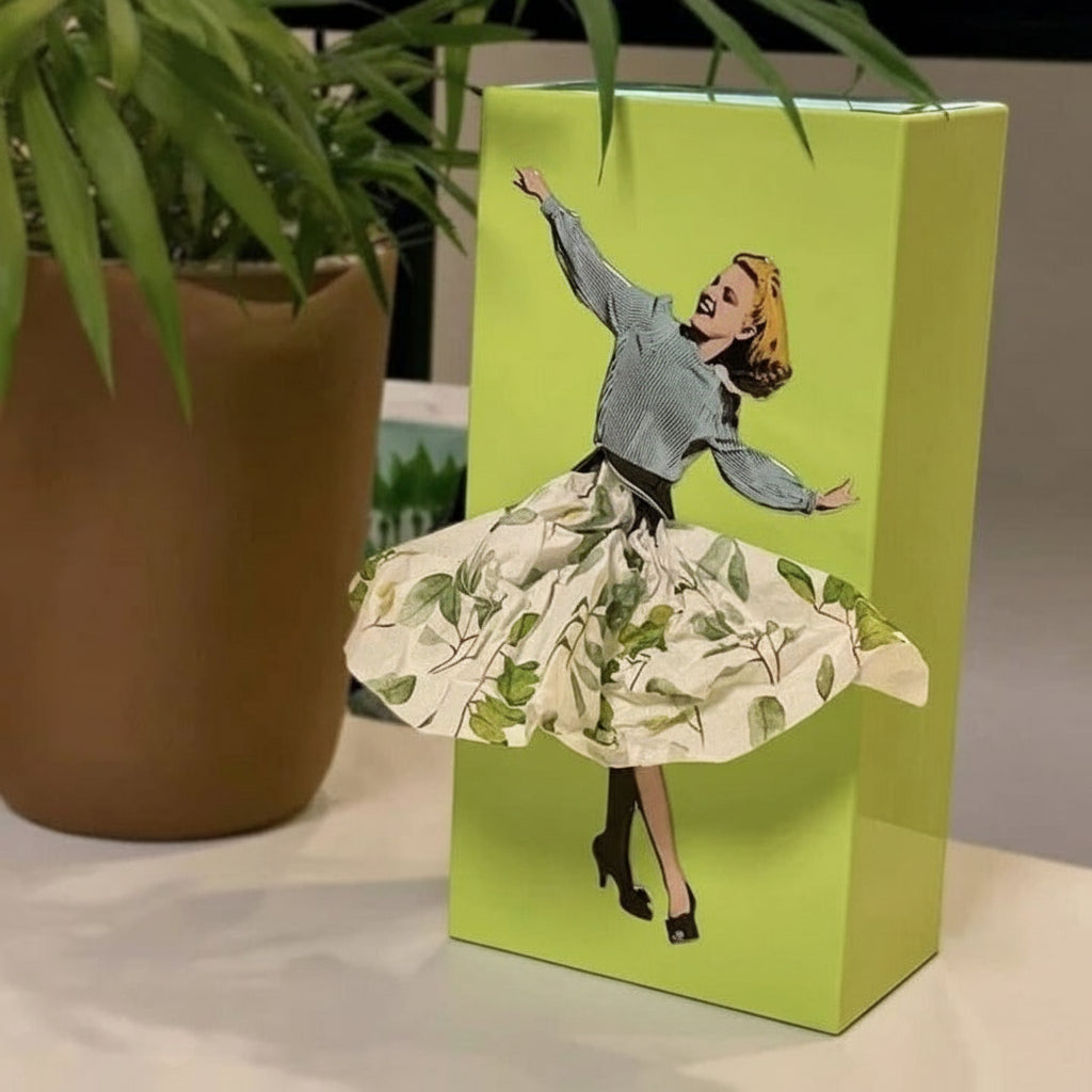 Decorative Tissue Box, Skirt Design for Home