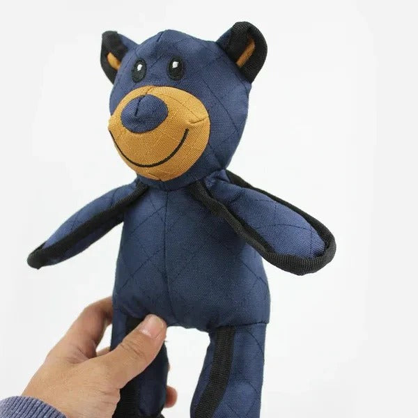 Bear-Shaped Dog Toy with Squeaker