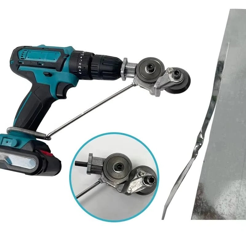 Metal Plate Cutter Drill Attachment For Clean Nibbling