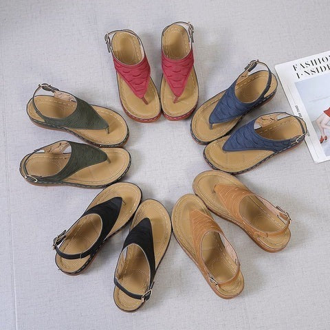 Women's Arch Support Comfort Sandals with Cushioned Footbed