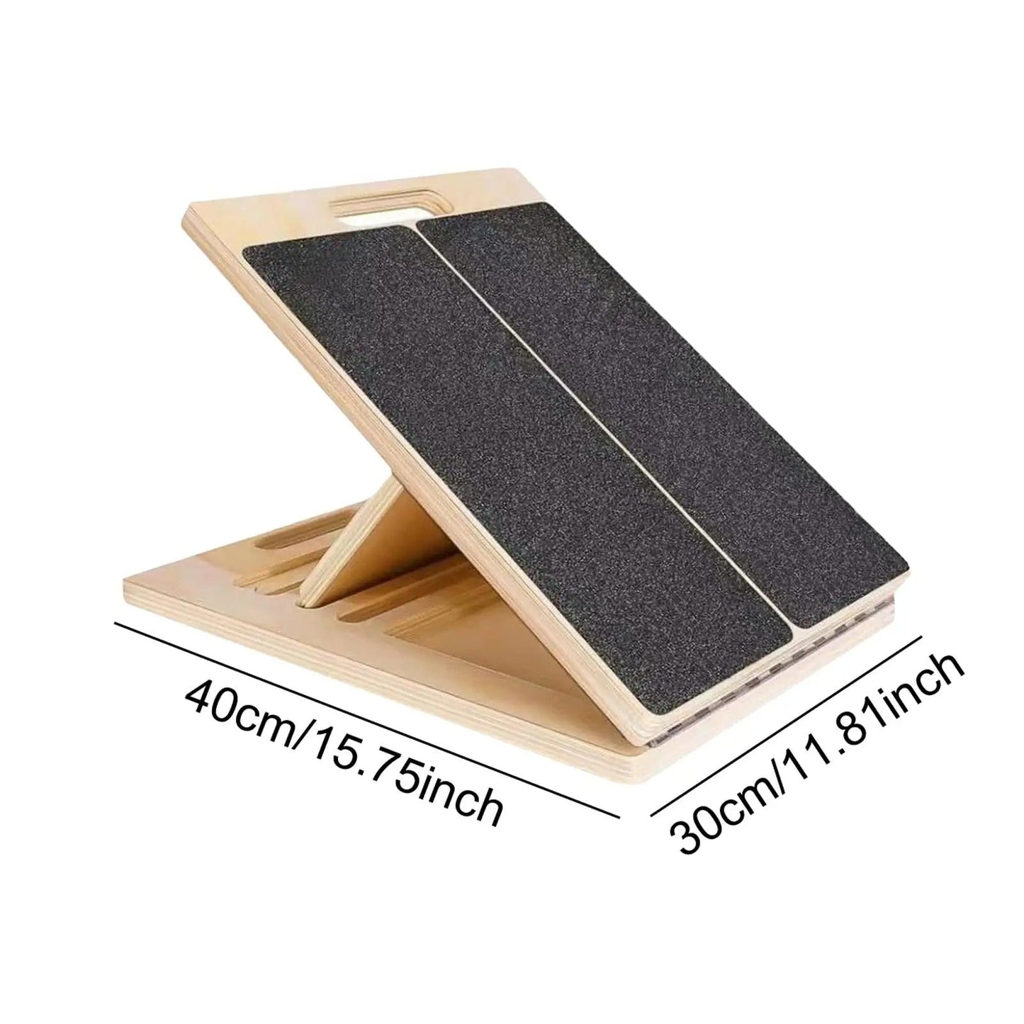 Calf Stretcher Board with Adjustable Incline and Non-Slip Surface, Foldable