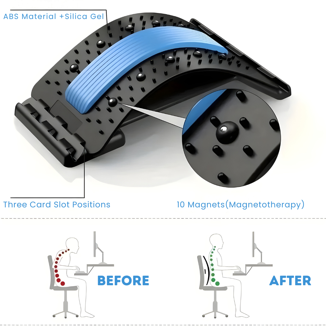 Lumbar Support Back Stretching Board for Yoga Spine Relief and Posture Correction
