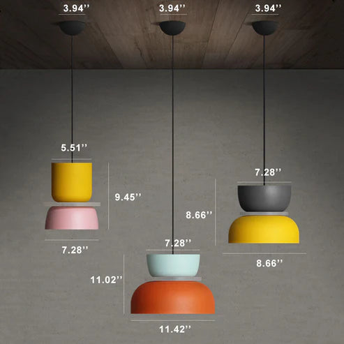 Macaron LED Pendant Light in Nordic Color Design