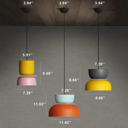 Macaron LED Pendant Light in Nordic Color Design