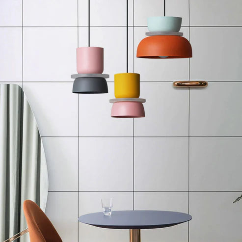 Macaron LED Pendant Light in Nordic Color Design