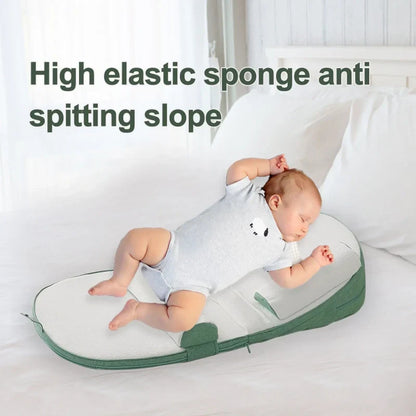 Infant Wedge Pillow with Memory Foam and Washable Cover for Reflux Support