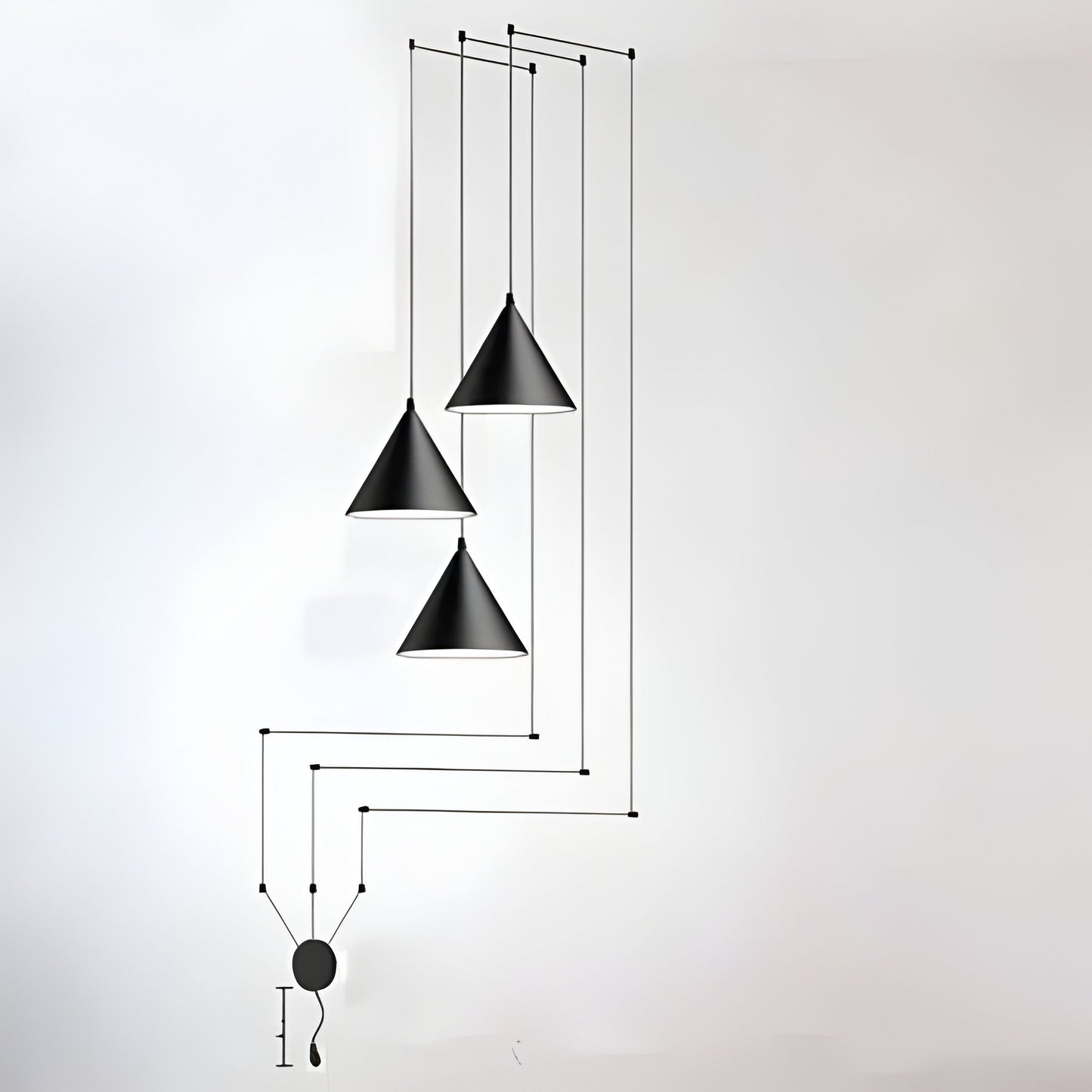 Modern Black Pendant Lamp | Minimalist Metal Hanging Light