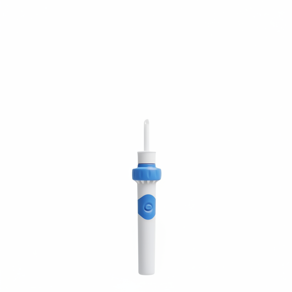 Electric Ear Wax Removal Tool with Medical Grade Silicone Tip and 60 Minute Battery