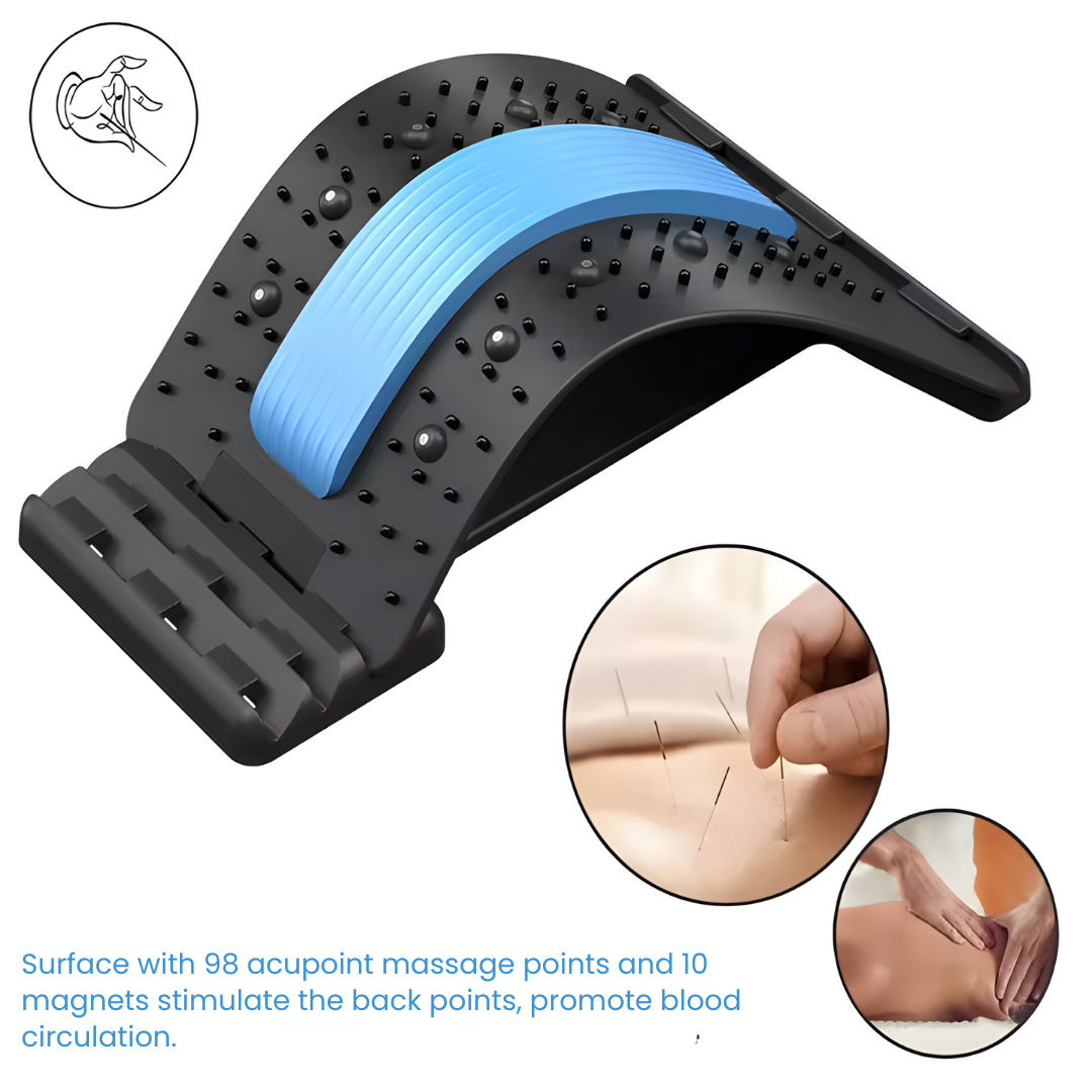 Lumbar Support Back Stretching Board for Yoga Spine Relief and Posture Correction