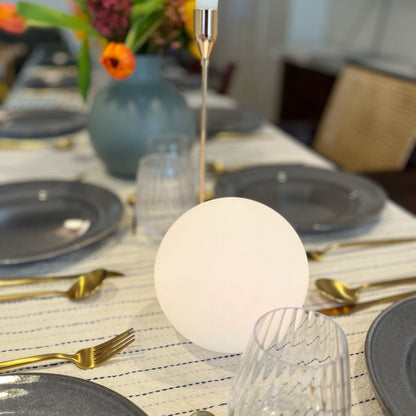 Color Changing LED Orb Lamp with Remote Control and 10-Hour Battery Life