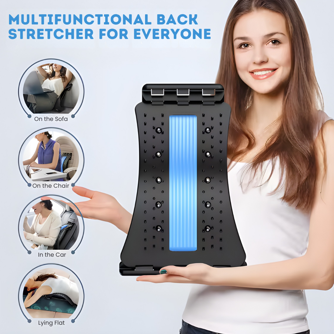 Lumbar Support Back Stretching Board for Yoga Spine Relief and Posture Correction