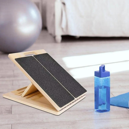 Calf Stretcher Board with Adjustable Incline and Non-Slip Surface, Foldable
