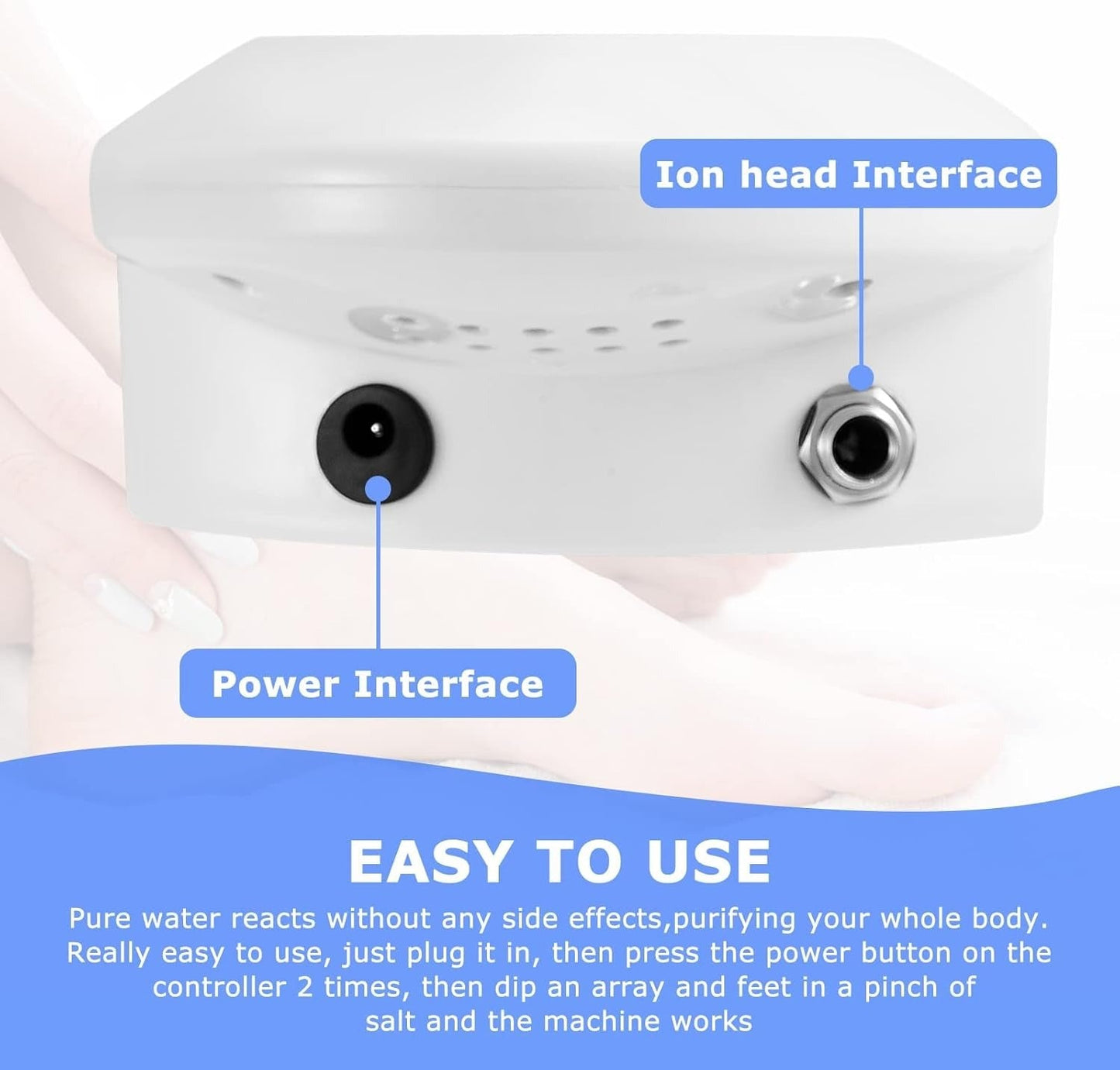 Ionic Detox Foot Spa with Digital Timer and Ionization Array, 30-Minute Sessions