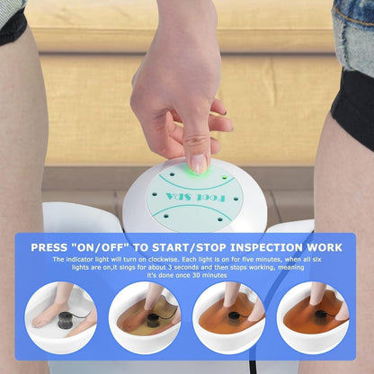 Ionic Detox Foot Spa with Digital Timer and Ionization Array, 30-Minute Sessions