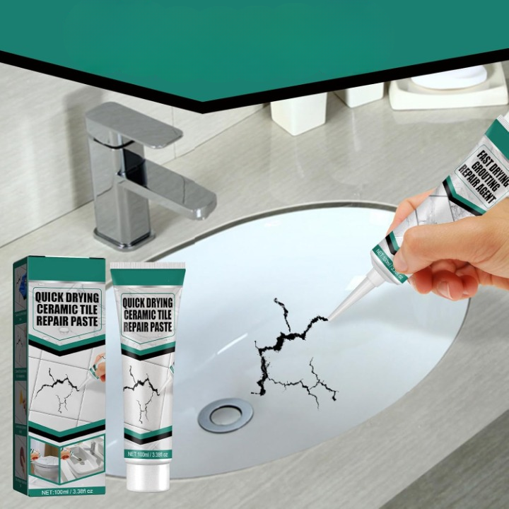 Fast-Setting Tile Restoration Filler for Cracks, Chips and Grout Joints