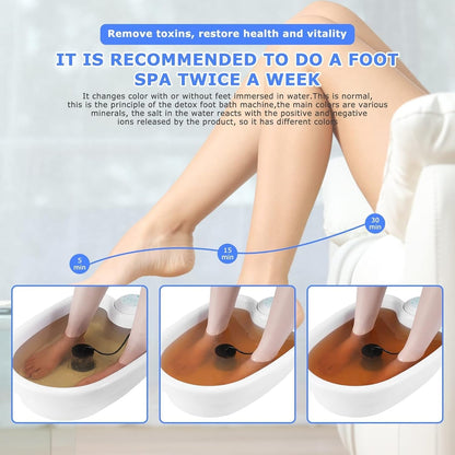 Ionic Detox Foot Spa with Digital Timer and Ionization Array, 30-Minute Sessions