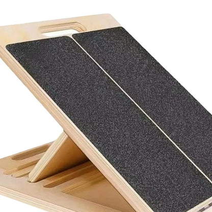 Calf Stretcher Board with Adjustable Incline and Non-Slip Surface, Foldable