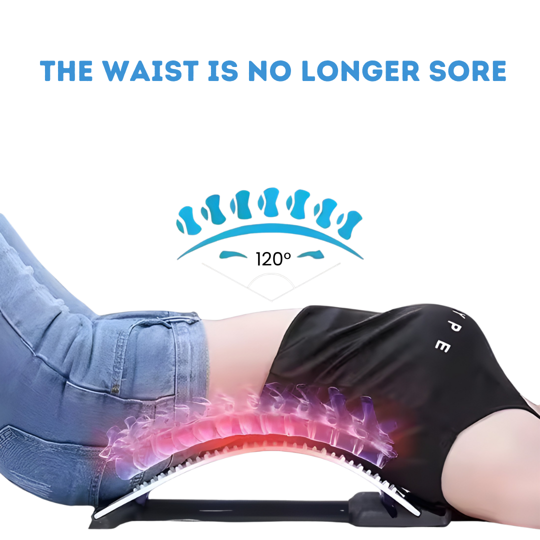 Lumbar Support Back Stretching Board for Yoga Spine Relief and Posture Correction