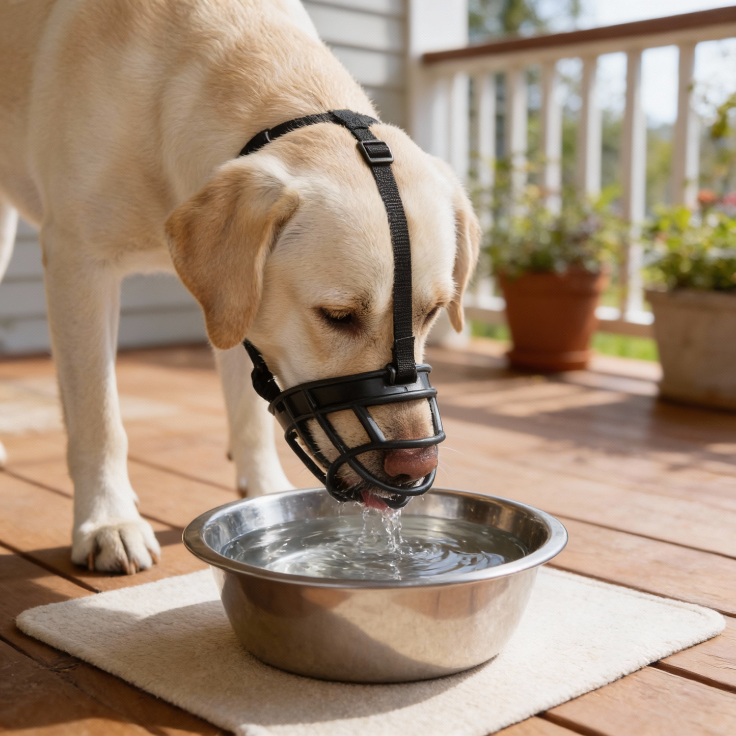 Breathable Mesh Dog Muzzle with Adjustable Straps for Behavior Control