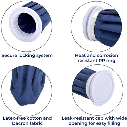 Reusable Hot and Cold Therapy Pack with Moldable Gel and Insulated Seal