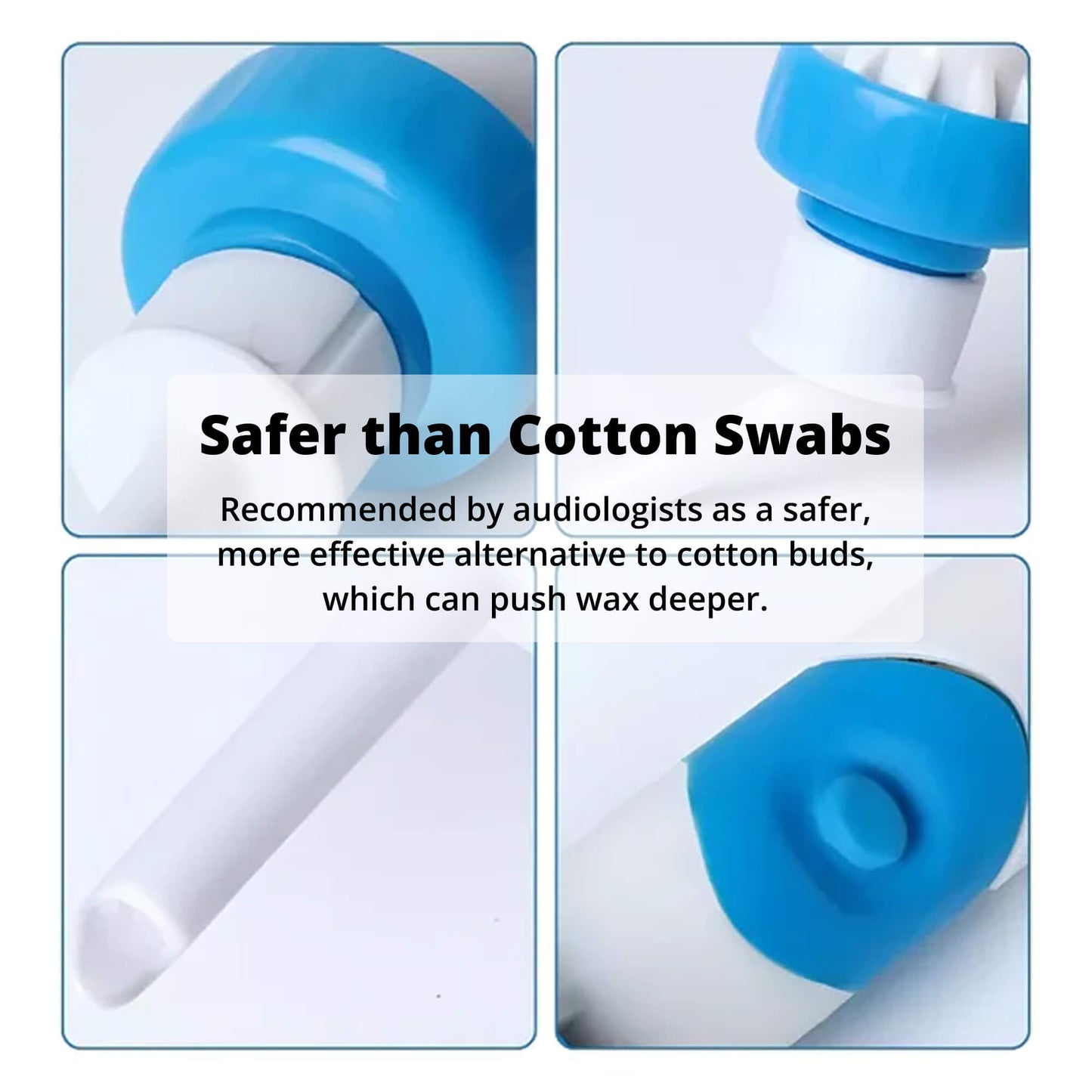 Electric Ear Wax Removal Tool with Medical Grade Silicone Tip and 60 Minute Battery