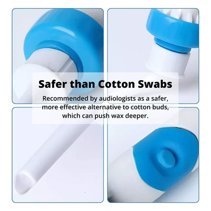 Electric Ear Wax Removal Tool with Medical Grade Silicone Tip and 60 Minute Battery