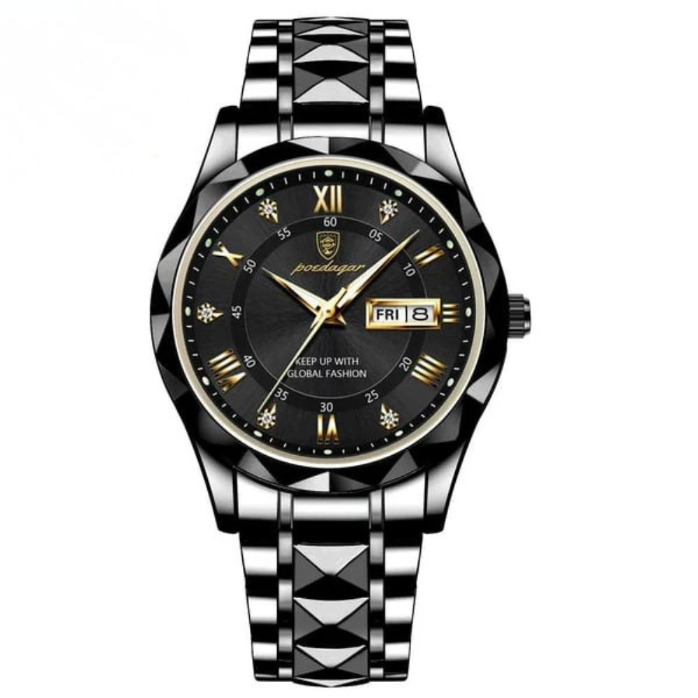 Luxury Men's Watch, Japanese Miyota Quartz, 316L Stainless Steel Case